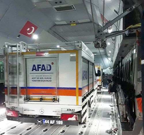 Malatya AFAD Ekibi de Uçakla İzmir’e Götürüldü